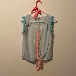 Sheer American Eagle Blouse